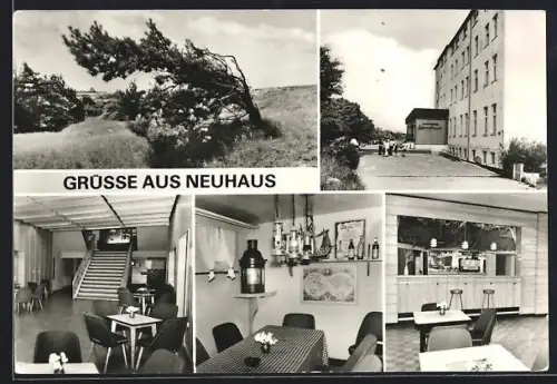 AK Ostseebad Dierhagen-Neuhaus, Fünf Ansichten vom FDGB-Erholungsheim Lebensfreude