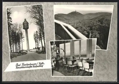 AK Bad Frankenhausen /Kyffh., Fernsehturm-Café Kulpenberg