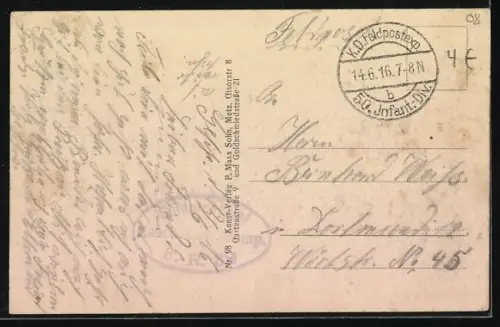 AK Apremont, Après la bataille, maisons endommagées et paysage dévasté