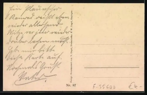 AK Montmédy, Cimetière militaire avec vue sur la forteresse en arrière-plan