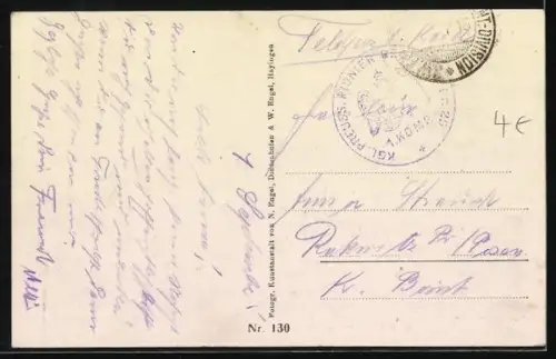 AK Étain /Verdun, Scène de destruction sur le champ de bataille occidental