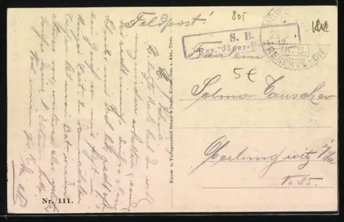 AK Varennes, Ruines et soldats posant devant une église endommagée