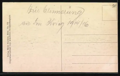 AK Camp des Romains, Lichthof in Trümmern