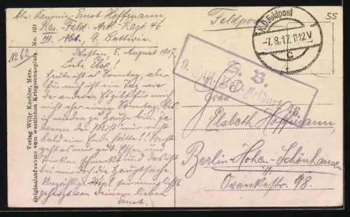 AK Eix, Ruines après la destruction des bâtiments pendant le conflit