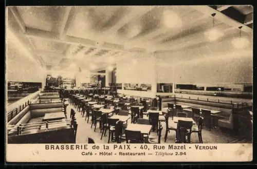 AK Verdun, Intérieur de la Brasserie de la Paix, 40 Rue Mazel