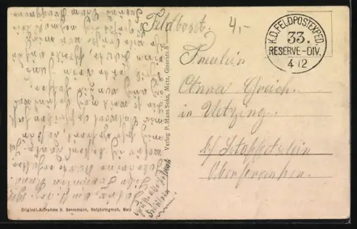 AK Rouvres /Étain, Vue du village après la bataille avec des ruines et des habitants dans la rue