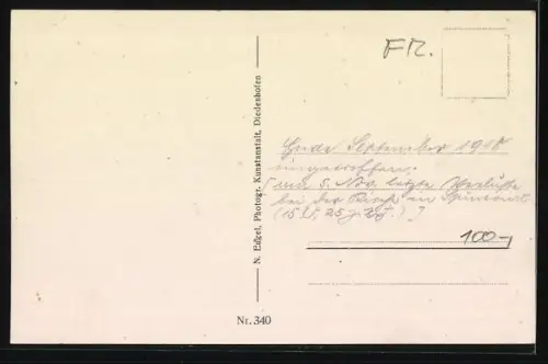 AK Spincourt, Route principale vers Étain avec soldats sur le pont