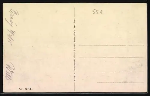 AK Dannevoux, Soldats posant dans une rue en ruines après un conflit