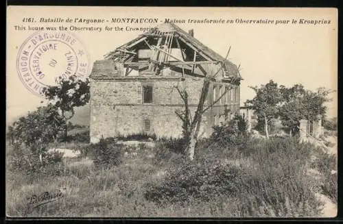 AK Montfaucon, Maison transformée en Observatoire pour le Kronprinz