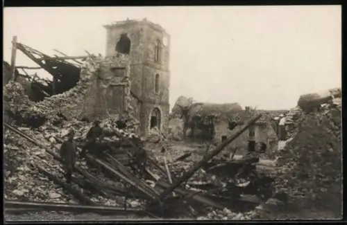 AK Beaumont /Verdun, Village détruit en 1917