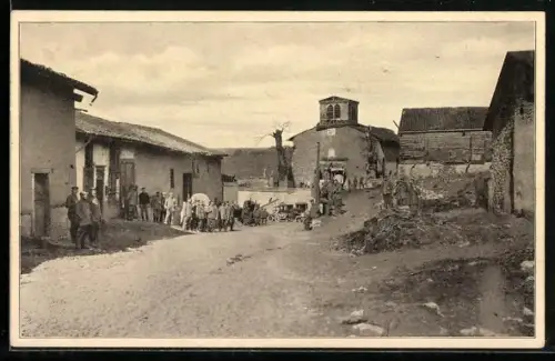 AK Véry /Varennes-en-Argonne, Scène de village avant la destruction en 1915