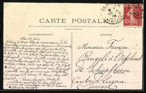 AK Verdun, Caserne Miribel avec soldats à l`entrée