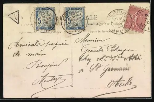 AK Verdun, Rue Mazel animée avec passants et boutiques