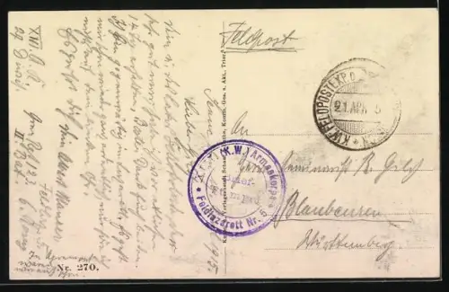 AK Apremont, Soldats devant des ruines d`une maison après bataille