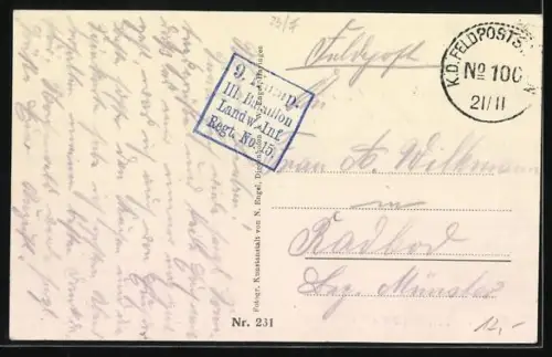 AK Rouvrois /Verdun, Vue du village avec route et bâtiments sur le front occidental de Verdun