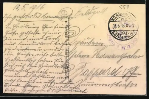 AK Maizeray, Bâtiments endommagés dans un paysage rural