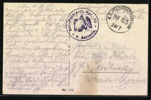 AK Spincourt, Église avec garde locale sur le front de l`Ouest