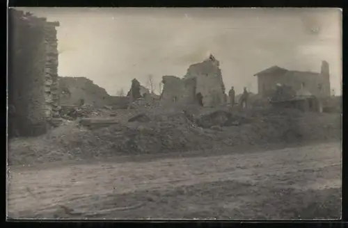 AK Ville, Ruines après destruction en 1917