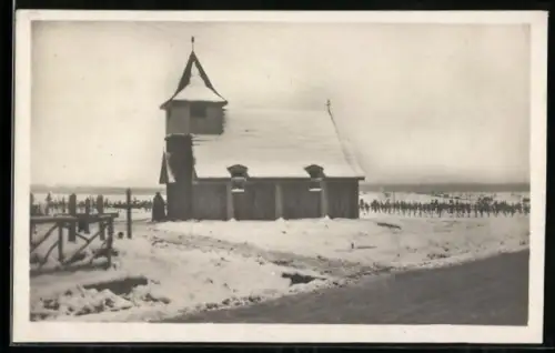 AK Romagne-sous-les-Côtes, Cimetière militaire allemand en hiver 1916-1917