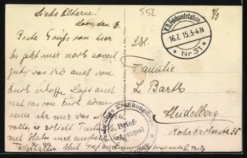 AK Malancourt, Ruines du village après destruction