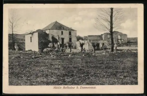 AK Belhaine /Dannevaux, Vue de la vieille moulin dans la campagne environnante