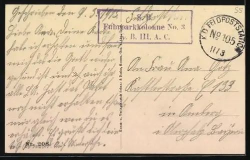 AK Montmédy, Massengrab mit Soldaten im Hintergrund