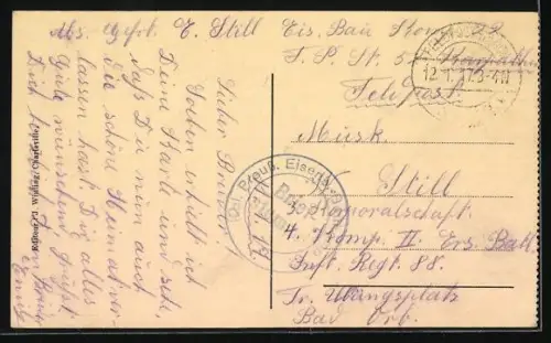 AK Verdun, L`arrivée des Bleus