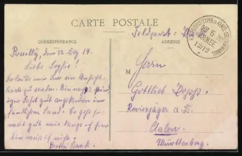 AK Pouilly /Meuse, La Mairie et les Écoles