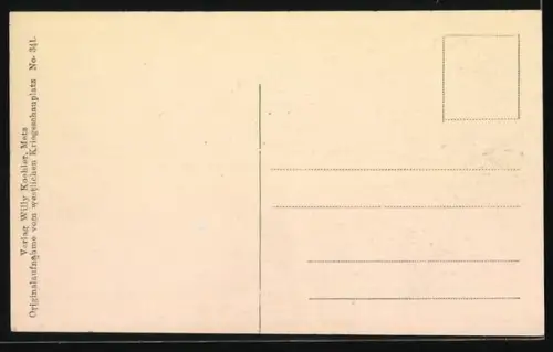 AK Pareid, Rue avec bâtiments en ruines après destruction