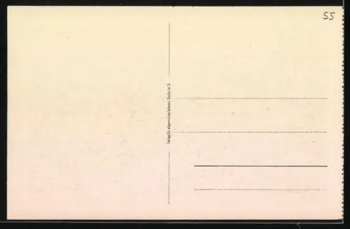 AK Vilosnes, Vue du village avec église en arrière-plan