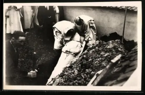 AK Cerniat, Chatreuse de la Valsainte, Enterrement d'un Chartreux, Beerdigung eines Geistlichen