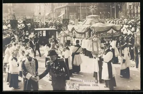 AK Köln, Congres Eucharistique 1909, La Procession