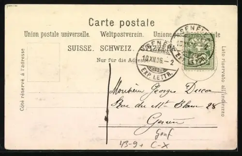 AK Chanson de l`Escalade, Reformation, Wappen