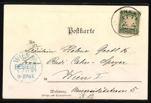 Künstler-AK Tannhäuser, Mann erwacht im Kuhstall, Der Tag brach an da läuteten die Glocken