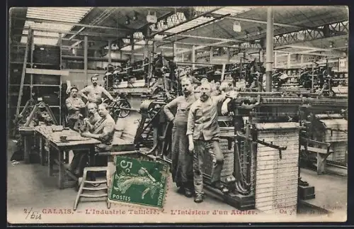 AK Calais, L`industrie tullière, L`intérieur d`un atelier