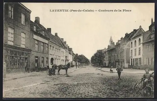 AK Laventie /Pas-de-Calais, Contours de la Place
