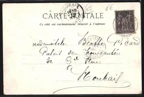 Lithographie Calais, Départ du vapeur pour l`Angleterre, Pécheuse de Crevette, Eglise Notre-Dame, Musée Ancien