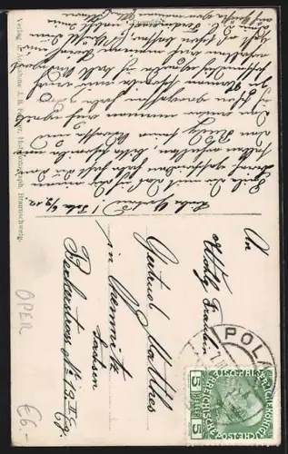 AK Opernsängerin Gertrud Köhler mit Fächer in der Hand