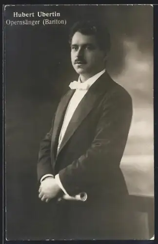 AK Opernsänger Hubert Ubertin im Frack