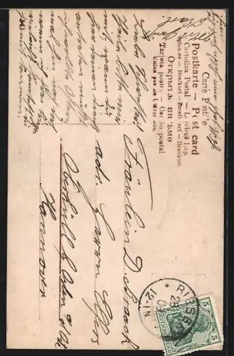 AK Opernsängerin Geraldine Farrar im eleganten Kleid mit Hut