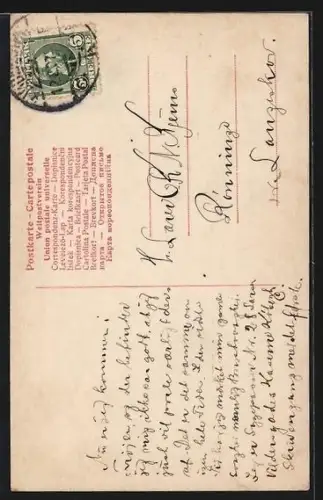 AK Opernsängerin Reta Walter mit extravagantem Hut