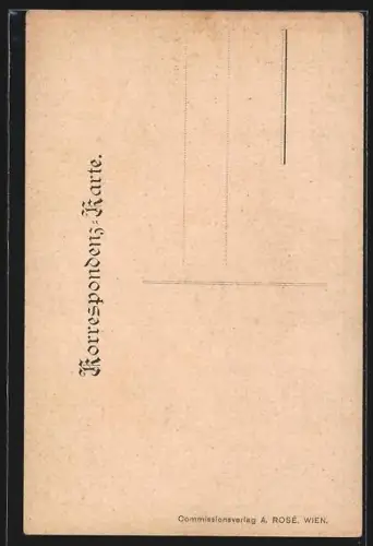 AK Leo Slezak, Schattenbild, Portrait mit Stock