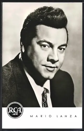 AK Schauspieler Mario Lanza im Anzug porträtiert