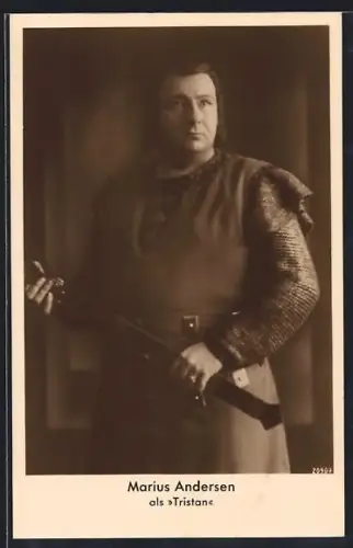 AK Marius Andersen als Tristan, Portrait