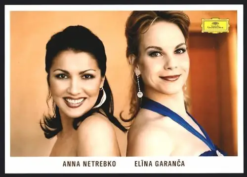 AK Anna Netrebko und Elina Garanca, Doppelportrait, Deutsche Grammophon