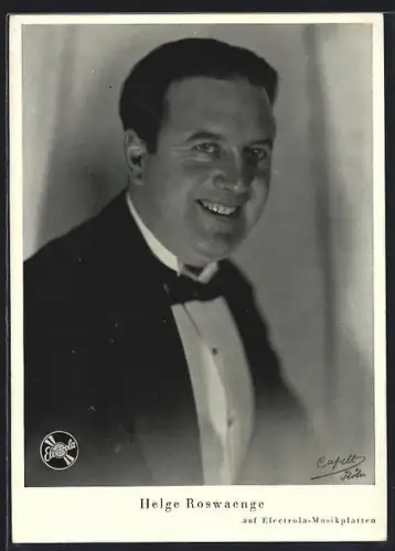 AK Opernsänger Helge Roswaenge im Anzug