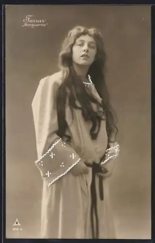 AK Opernsängerin Farrar als Marguerite