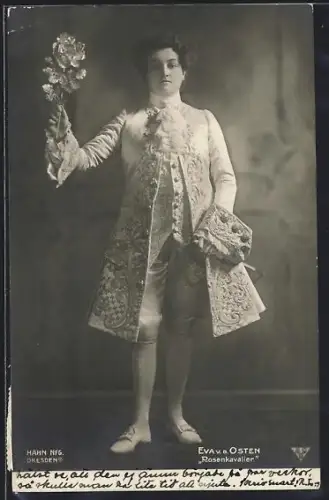 AK Operettendarstellerin Eva v. d. Osten im Stück Rosenkavalier
