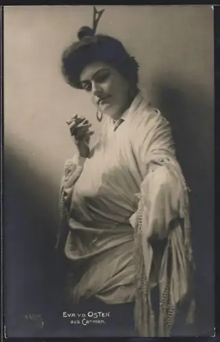 AK Opernsängerin Eva von der Osten im Kostüm aus Carmen