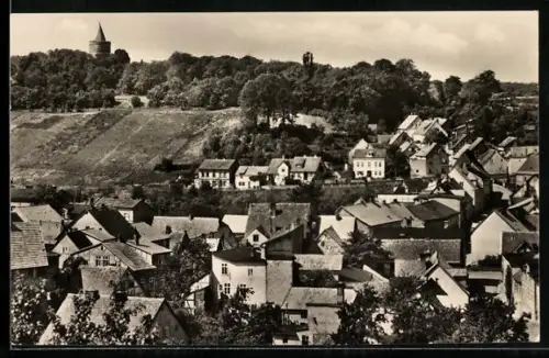 AK Burg Stargard /Neubrandenburg, Stadtansicht mit Burg